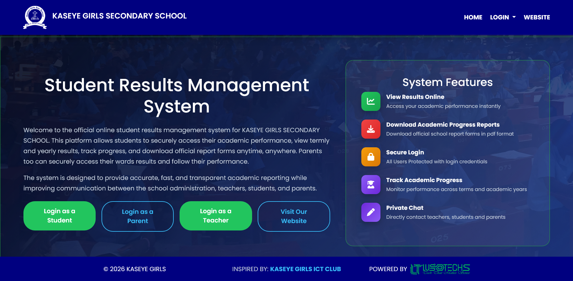 Introducing Students Results Management System