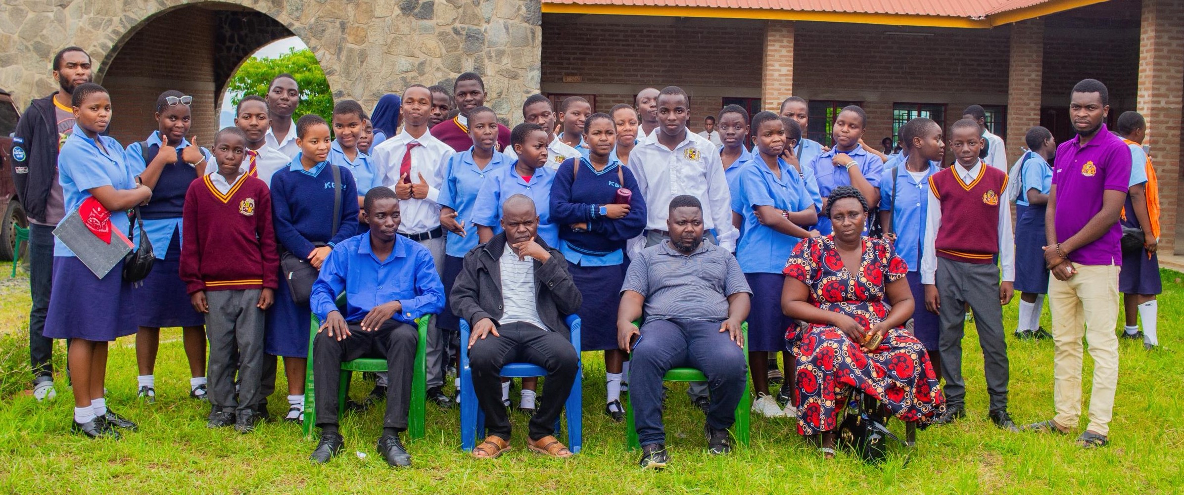 Kaseye Girls English Club visits Wansambo Boys High School
